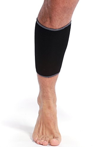 Rymora Calf Compression Sleeves Men Women Shin Splints Running (Pair Black)  (M)