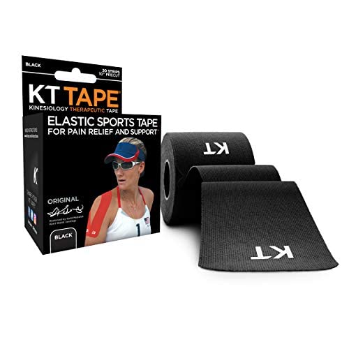 Kinesiology Tape | Offical Athletic Tape of Crossfit | 10 Pre-Cut and  Continuous | Premium & Elasitc | Made for Athlete Recovery | 20 Strips (10