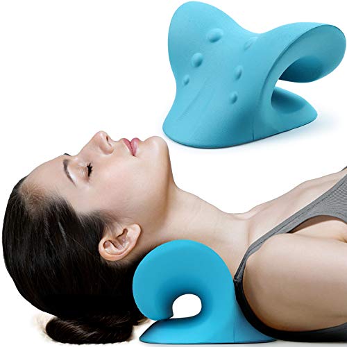  S Cervical Neck Traction Device for Instant Neck Pain Relief -  Inflatable & Adjustable Neck Stretcher Neck Support Brace, Best Neck  Traction Pillow for Home Use Neck Decompression (Blue) : Health