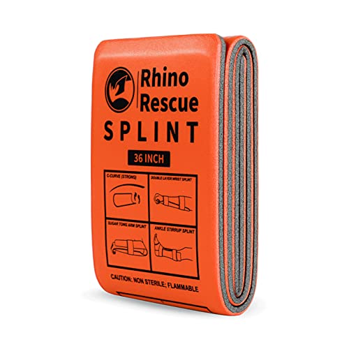RHINO RESCUE First Aid Splint 36 X 4.3 Orange-Gray, Keep Bones
