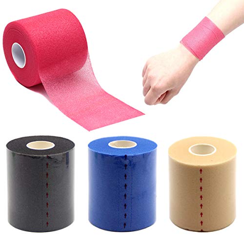 BBTO 3 Pack Athletic Sports Tape Football Turf Tape Easy Tear No