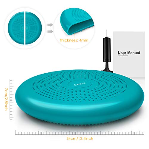 33Cm Office Seat Relax Massage Fidget Balance Disc Air Stability Inflatable  Wobble Cushion Wiggle Seat For Adhd People