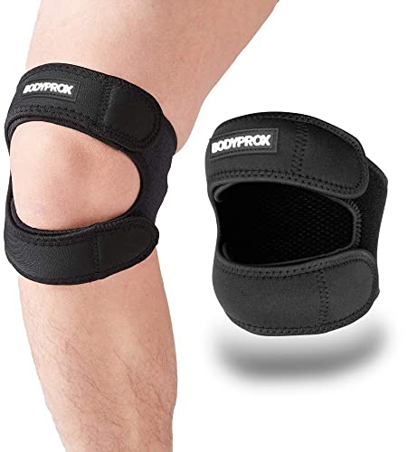 Patellar Tendon Support Strap (Large), Knee Pain Relief Adjustable Neoprene Knee Strap for Running, Arthritis, Jumper, Tennis Injury Recovery