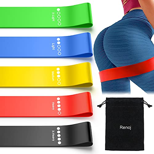 Resistance Bands, Exercise Workout Bands for Women and Men, 5  Set of Stretch Bands for Booty Legs : Sports & Outdoors