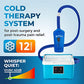 Cold Therapy Machine — Cryotherapy Freeze Kit System — for Post-Surgery Care, ACL, MCL, Swelling, Sprains, and Other Injuries — Wearable, Adjustable Knee Pad — Cooler Pump with Digital Timer