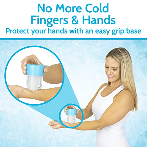 Arctic Flex Ice Cup - Ice Roller Cold Therapy Massage Tool - Small, Reusable and Freezable - for Men, Women, Pain, Inflammation, Sprains, Strains - for Muscle Spasms, Weakness and Stiffness (Two Pack)