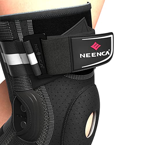 NEENCA Professional Hinged Knee Brace, Medical Knee Support with Patented X-Strap Fixing System. Best for Knee Pain Relief, Arthritis, Meniscus Tear,Injury Recovery, ACL, MCL, PCL, Sports. Men & Women