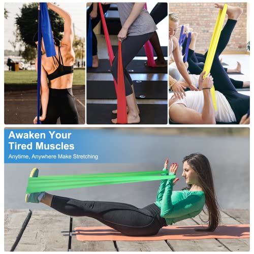 Resistance Bands, Exercise Bands, Strength Training Physiotherapy Bands,  Yoga, Pilates, Stretching, Stretch Bands, Workout Bands for Home Gym