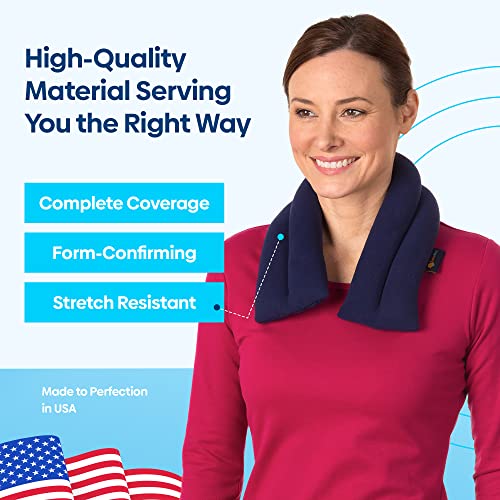 Microwave Heating Pad for Neck, Shoulders Back Pain Relief | Large Moist  Weighted Cordless Heat Pad | Heated Neck Wrap for Targeting Stress, Tension