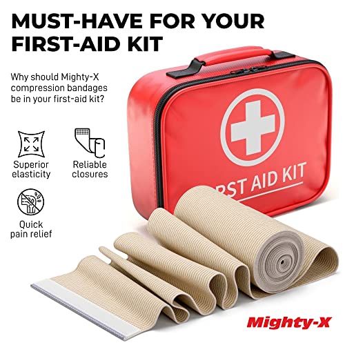 Cotton Elastic Bandage Compression Medical Wrap First Aid Kit Knee Ankle  Wrist