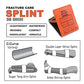 RHINO RESCUE First Aid Splint 36" X 4.3" Orange-Gray, Keep Bones in Position (Folded)