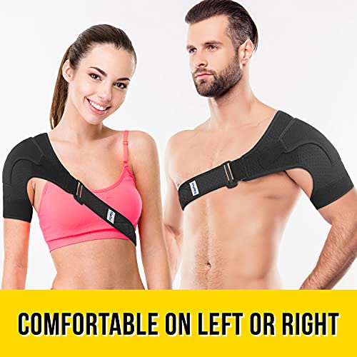 Branfit Recovery Shoulder Brace and Arm Sling for Men & Women, Shoulder  Compression for Injury Relief and Adjustable Comfort, Right/Left :  : Health & Personal Care