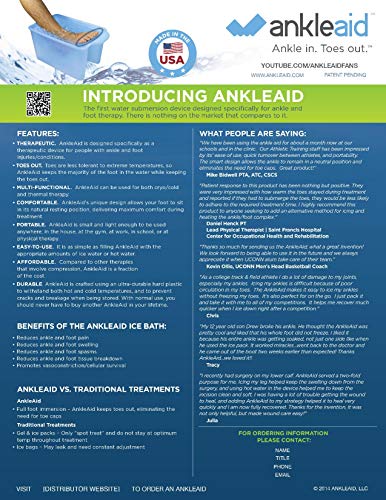 AnkleAid Foot, Ankle, Achilles, Plantar Fasciitis and Elbow Healing Device