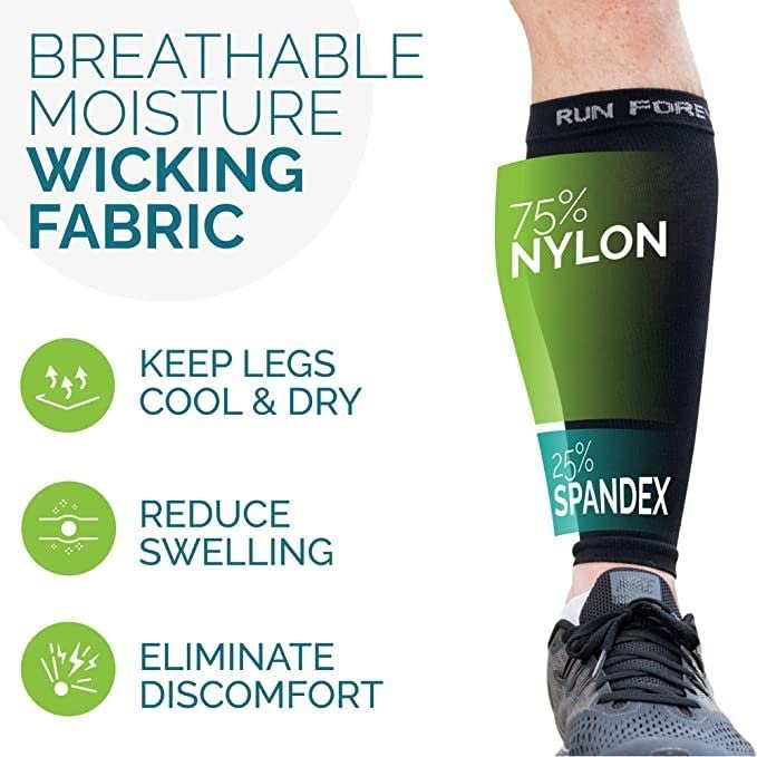 Bracesox | (Medium) Cotton Knee Brace Undersleeve | Premium Cotton Sleeve  for Under Brace - Leg Sleeves for Men and Women- Comfortable, Breathable