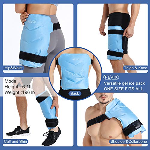 Thigh Support Brace Wrap with Gel Ice Pack for Hot and Cold