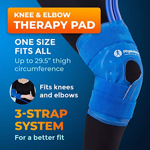 Cold Therapy Machine — Cryotherapy Freeze Kit System — for Post-Surgery Care, ACL, MCL, Swelling, Sprains, and Other Injuries — Wearable, Adjustable Knee Pad — Cooler Pump with Digital Timer