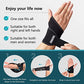 FREETOO Air Mesh Wrist Brace for Carpal Tunnel support for pain relief, Compression Wrist support strap at work for women men,Adjustable wrist guard fit right left hand for Arthritis Tendonitis