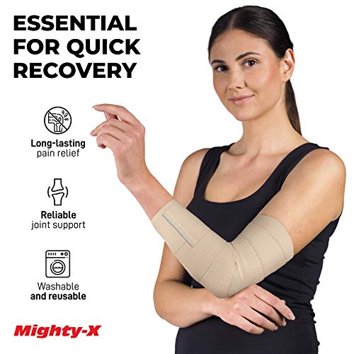 Premium Elastic Bandage Wrap - (Pack of 4) - Cotton Latex Free Compression Bandage Wrap - 4” & 6” Self-Closing - Washable & Reusable