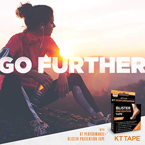 KT Tape KT Performance+ Blister Prevention Tape, Designed for Athletes, Breathable, Durable, Conforming, Precut 3.5 Inch Strips