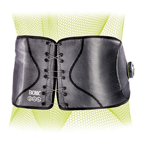 DonJoy® Performance Bionic™ Reel-Adjust Boa® Fit System Back Brace – Low-Profile, Adjustable Low-Back Support with Removable Rigid Panels for Low Back Pain, Strains and Lumbar Support